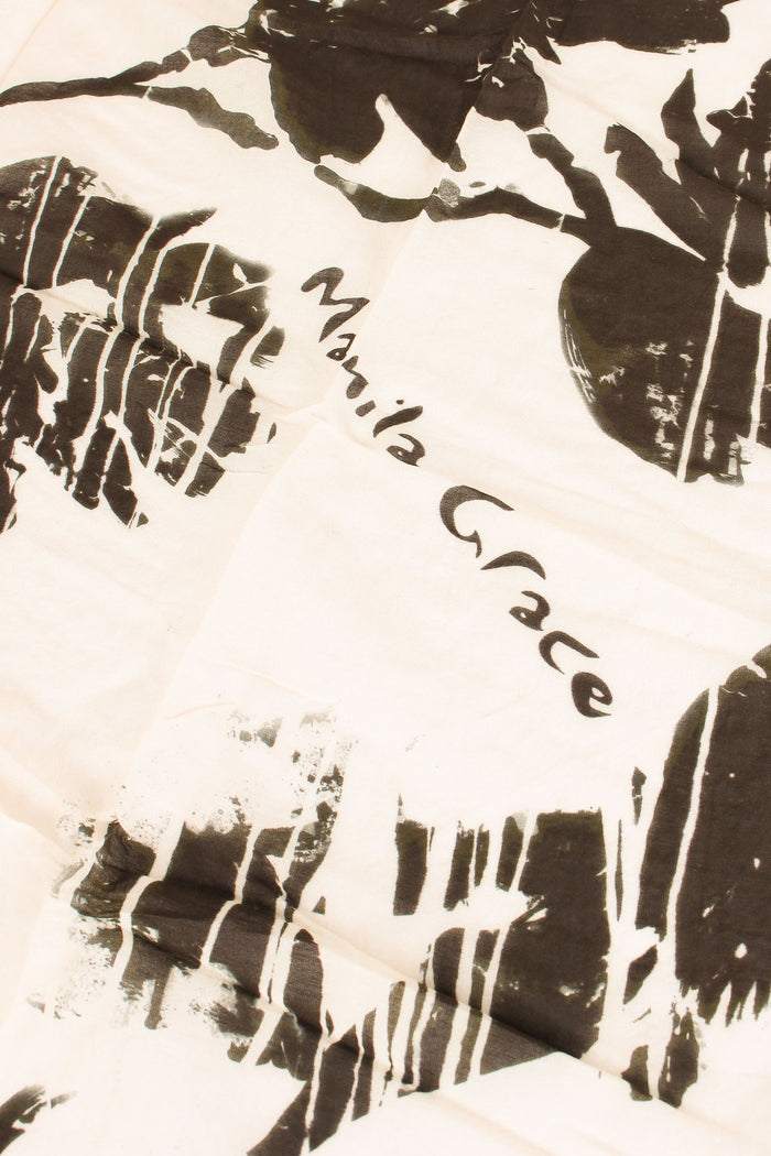 Foulard Cotone Seta Fantasia Avorio-6