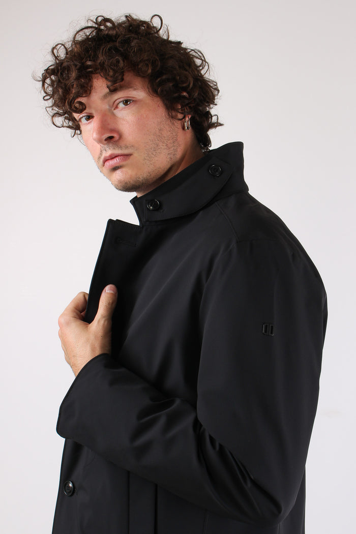 Cappotto Pettorina Staccabile Nero-8