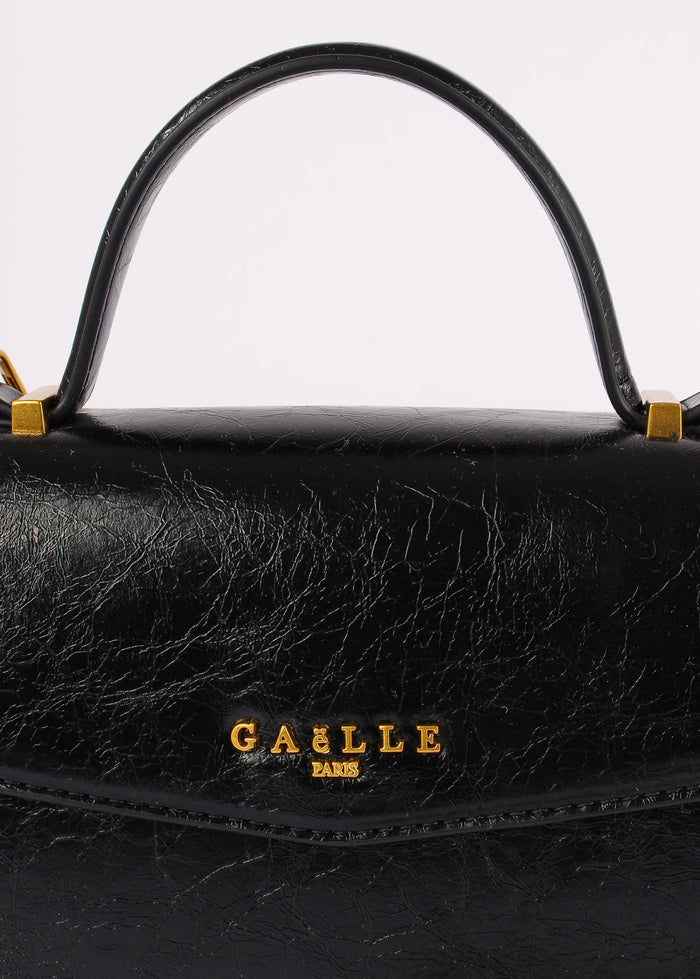 Mini Bag Effetto Marmorizzato Nero-10