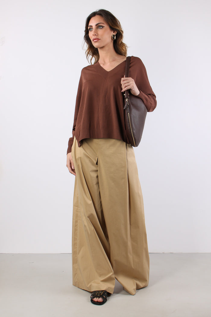 Maglia  M/m Scavo V Cacao-2