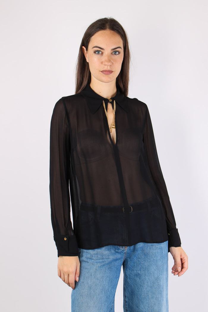 Camicia Logo Gioiello Nero-3