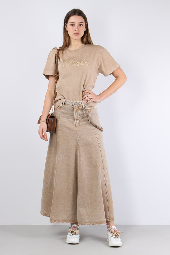 Hurghada Gonna Lunga Denim Beige