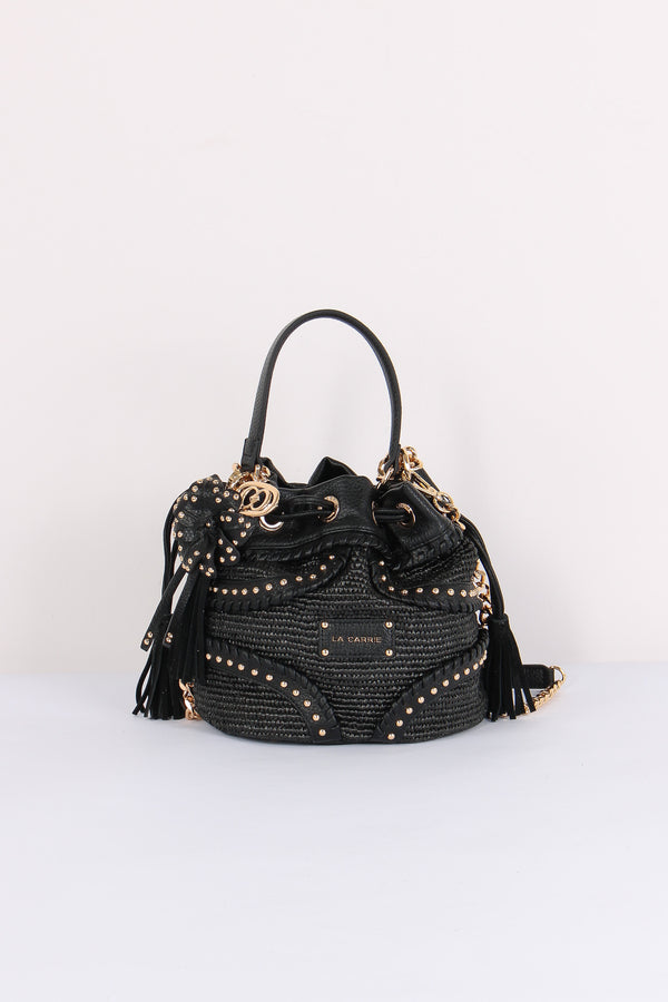 Secchiello Rafia Black