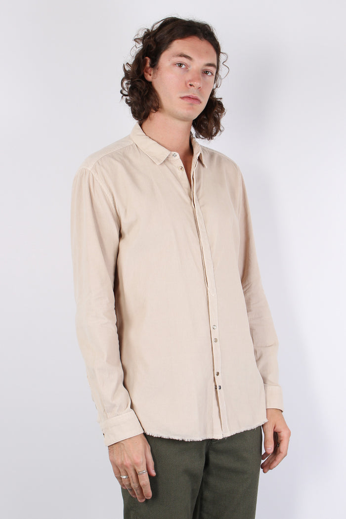 Camicia Velluto Basica Gesso-4