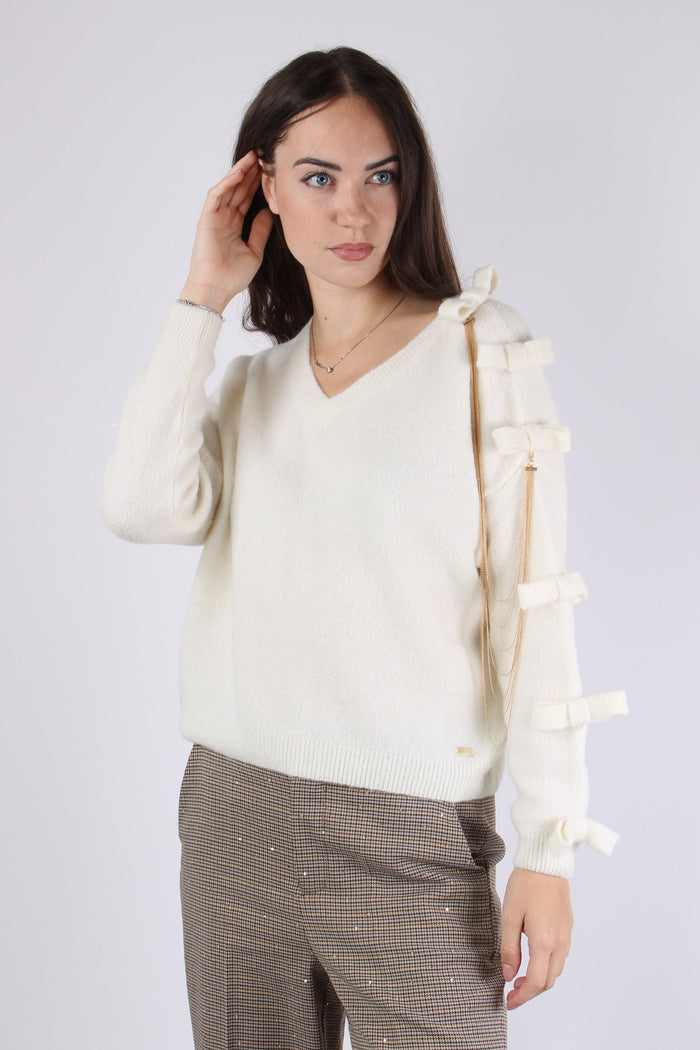 Maglia Scavo V Fiocchi Natural-7