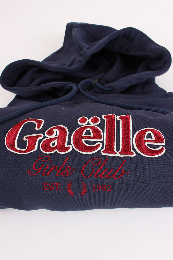 Felpa Over Logo College Blu Scuro-7