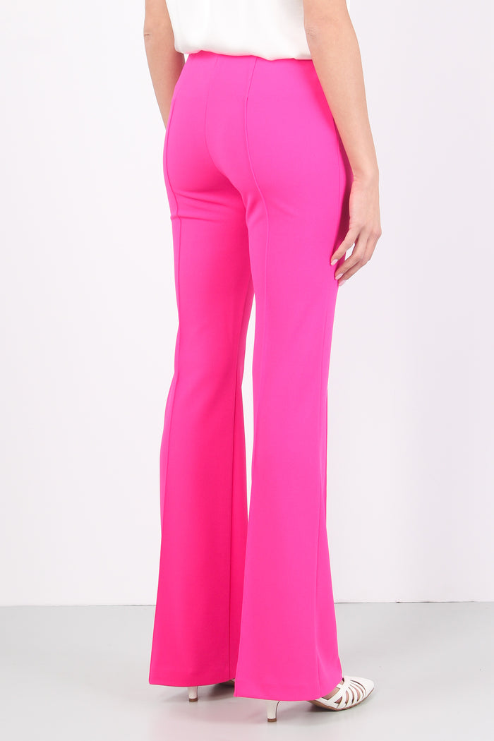 Pantalone Svasato Tessuto Tecn Pink Camelia-6