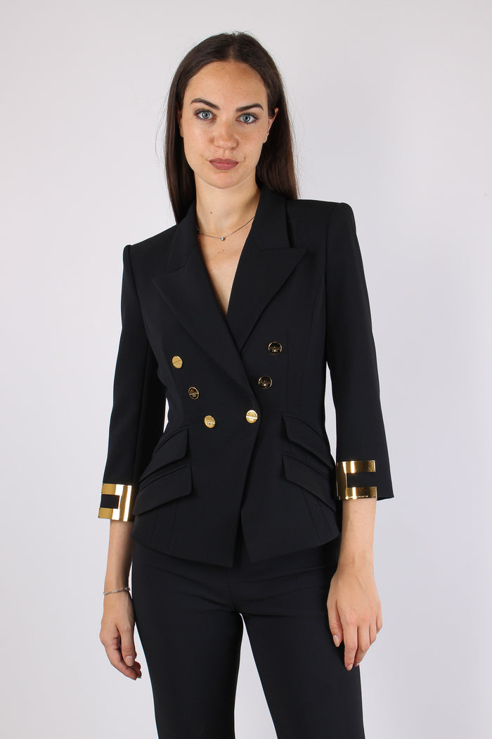 Giacca Crepe Stretch Nero-9