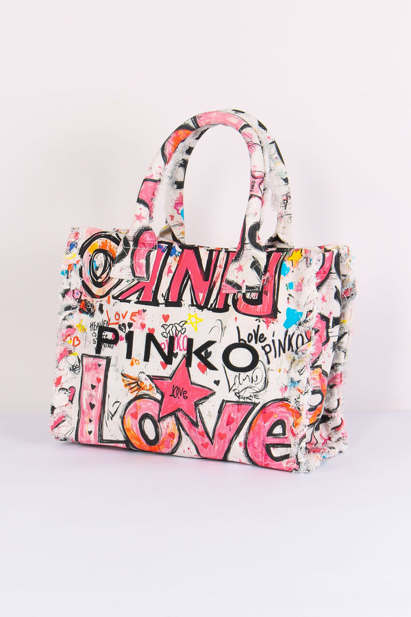 Shopping Beach Canvas Graffiti Multicolor-2