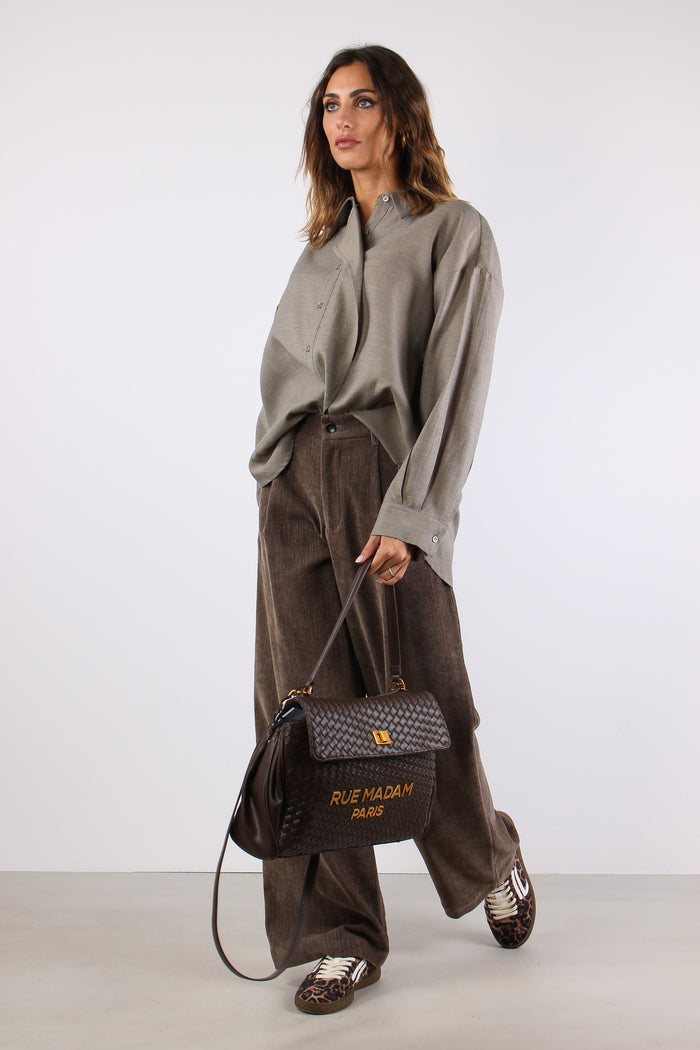 Camicia Rouges Misto Viscosa Grigio-3