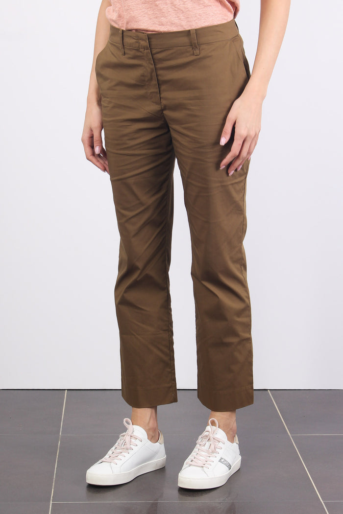 Pantalone Tasca America Cotone Mud-3