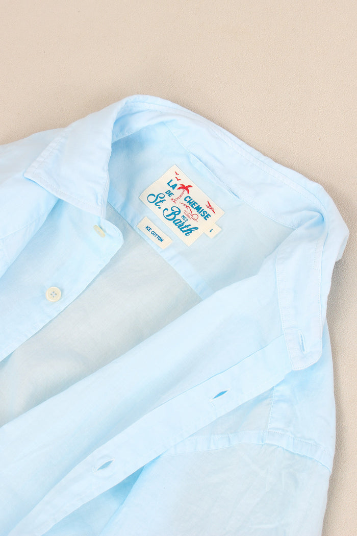 Camicia Mussola Azzurro-6