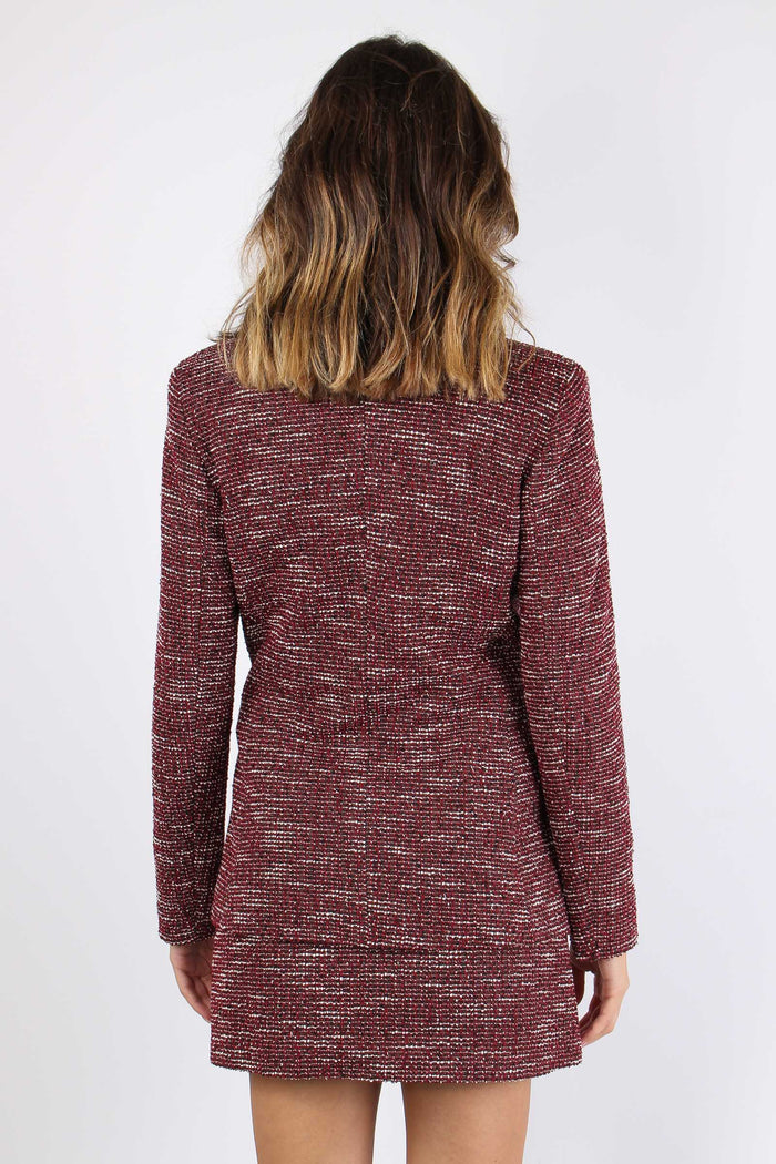 Giacca Doppiopetto Boucle Pail Bordeuax-3