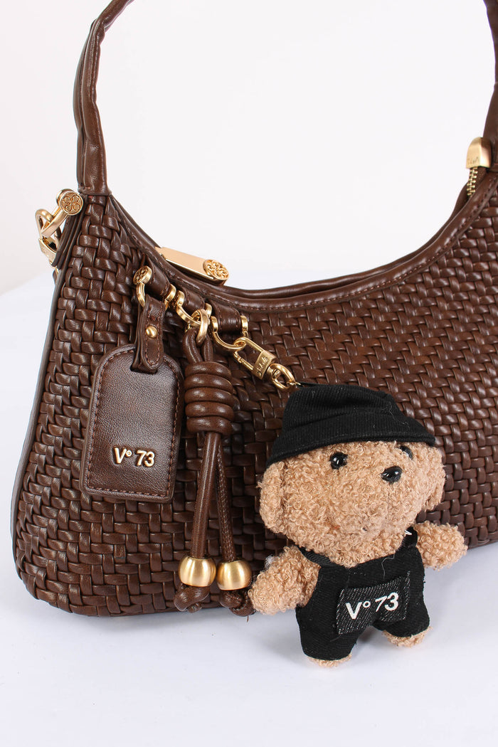 Zelda Pochette Intreccio Ecopelle Moro-4