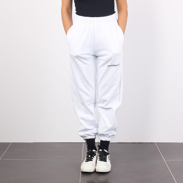 Pantalone Felpa Basico Bianco-2