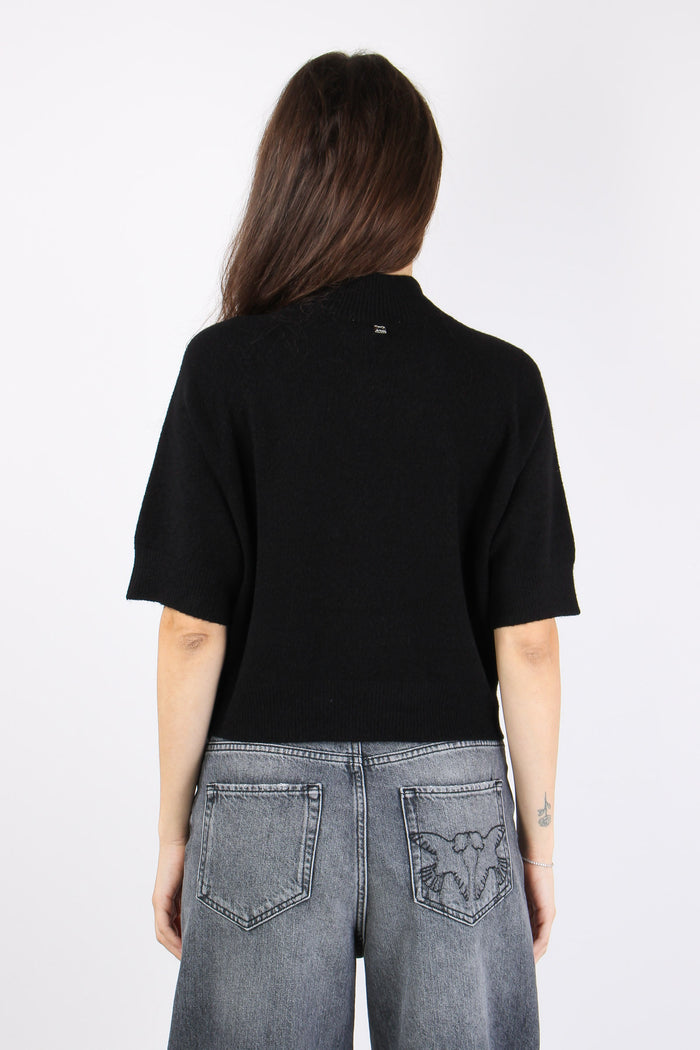 Maglia M/m Viscosa Nero-4