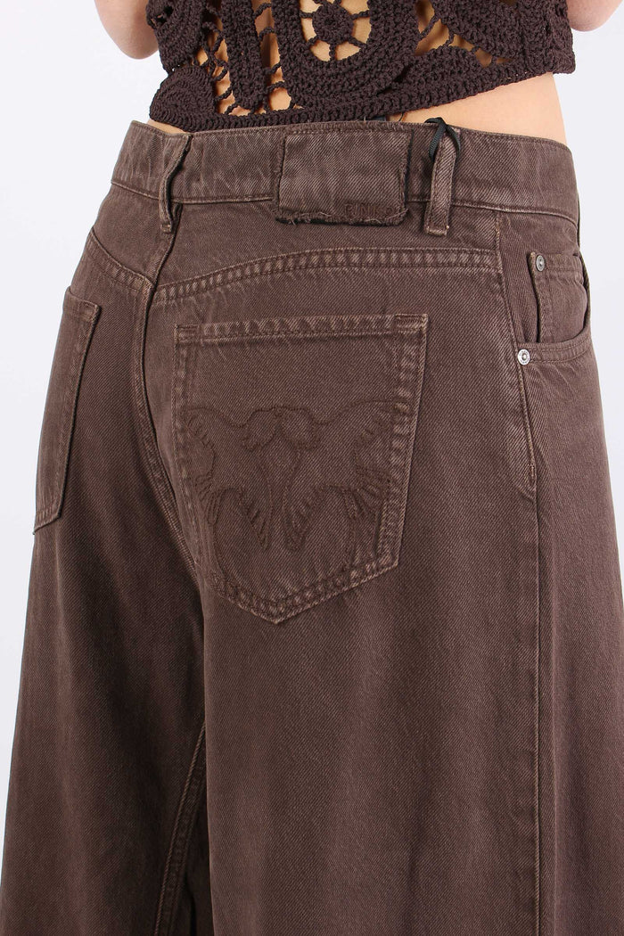 Winona Jeans Ampio Marrone-8