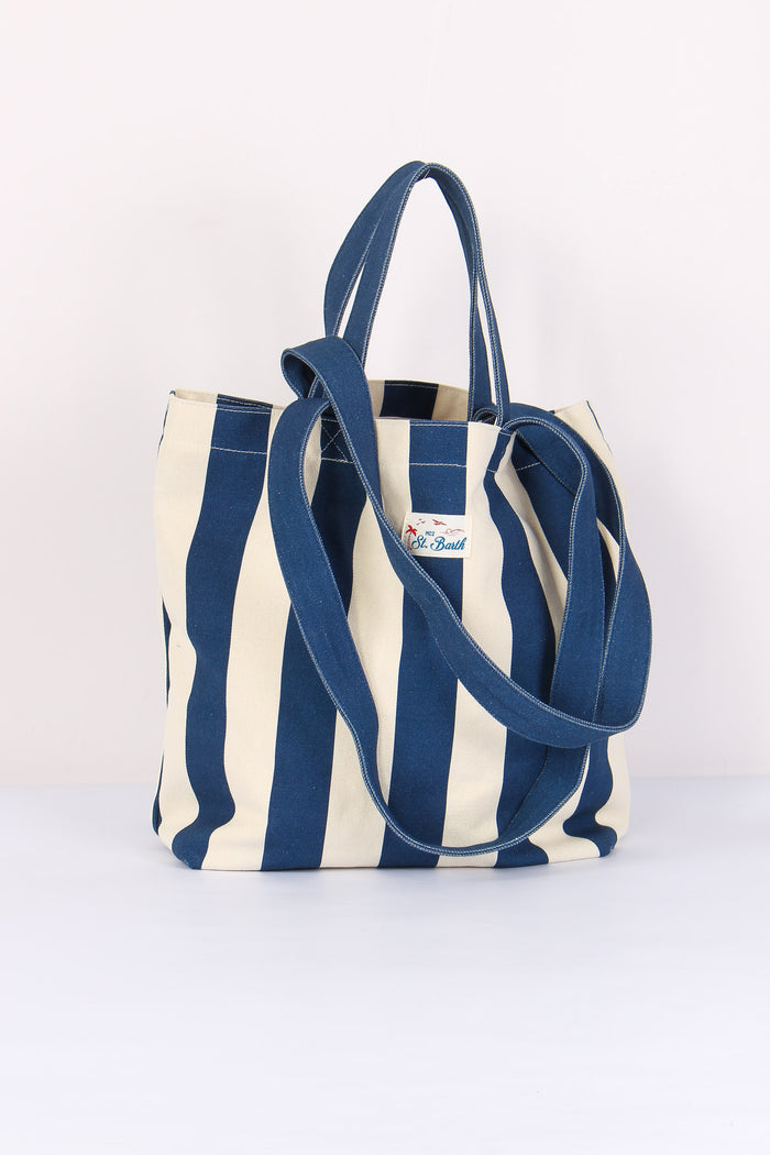 Essential Bag Canvas Blu/beige-3