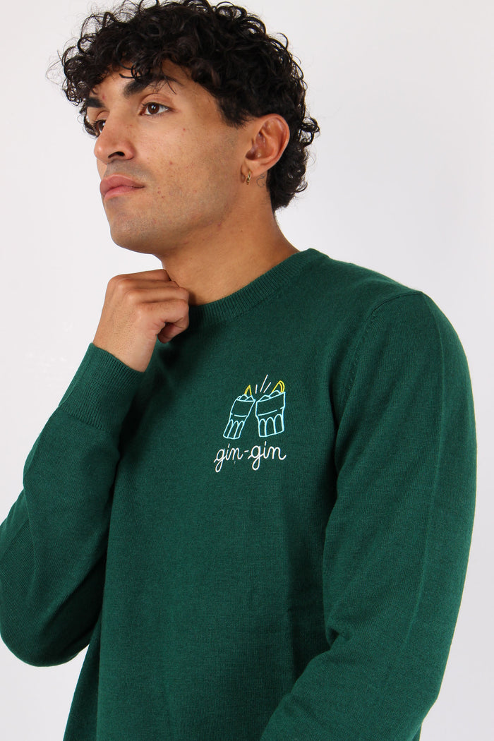 Girocollo Gin Gin Verde-7