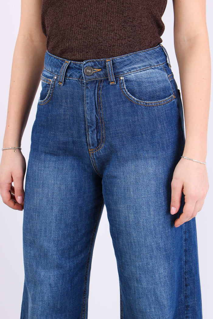 Selene Denim Palazzo Denim Scuro-6