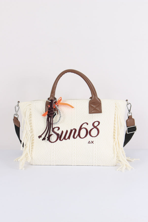 Mini Bag Frange Bianco