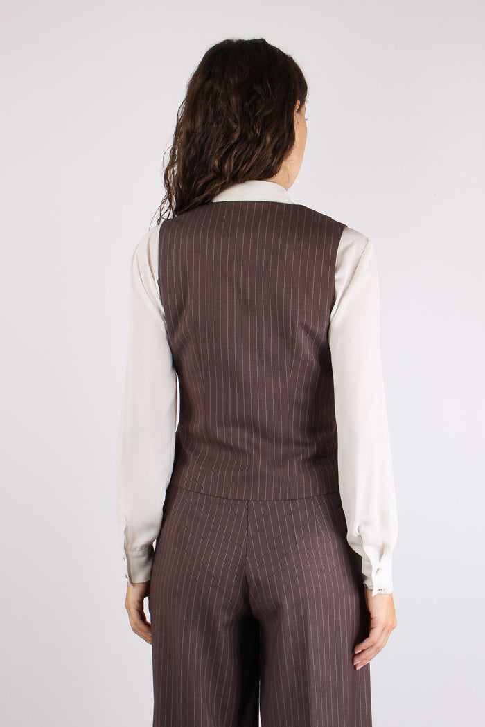 Gilet Gessato Taupe-4