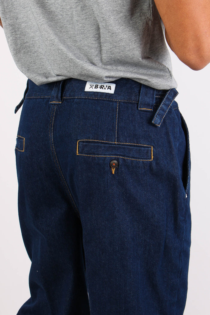 Denim Over Risvolto Blu-8