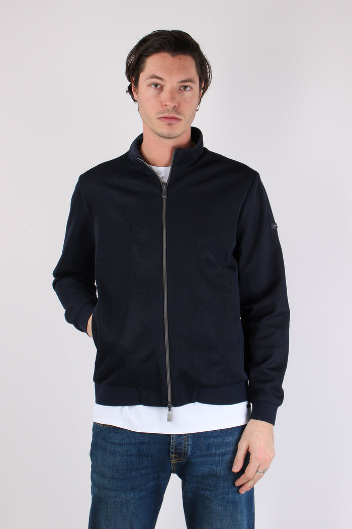 Giubbotto Collo In Piedi Blu Navy-7