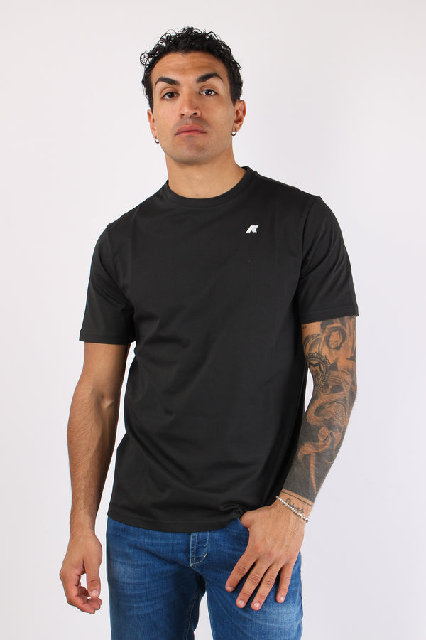 T-shirt Basica Logo Contrasto Black Pure
