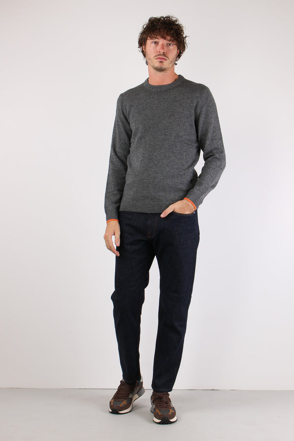 Maglia Lana Logo Grigio-2