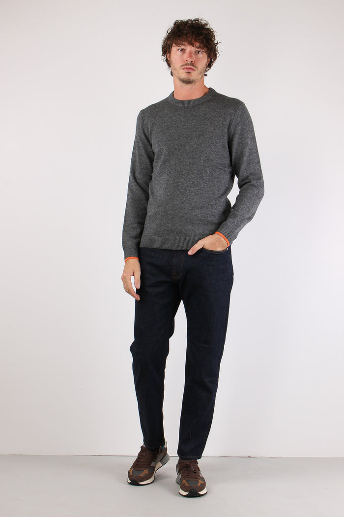 Maglia Lana Logo Grigio-2