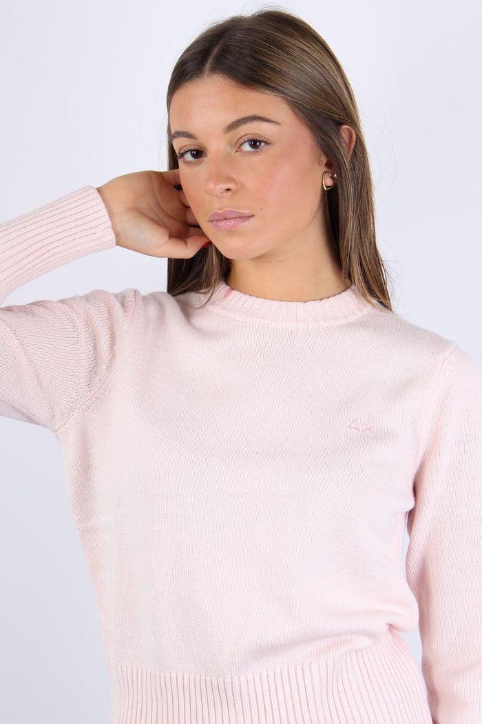 Girocollo Misto Cashmere Rosa-5