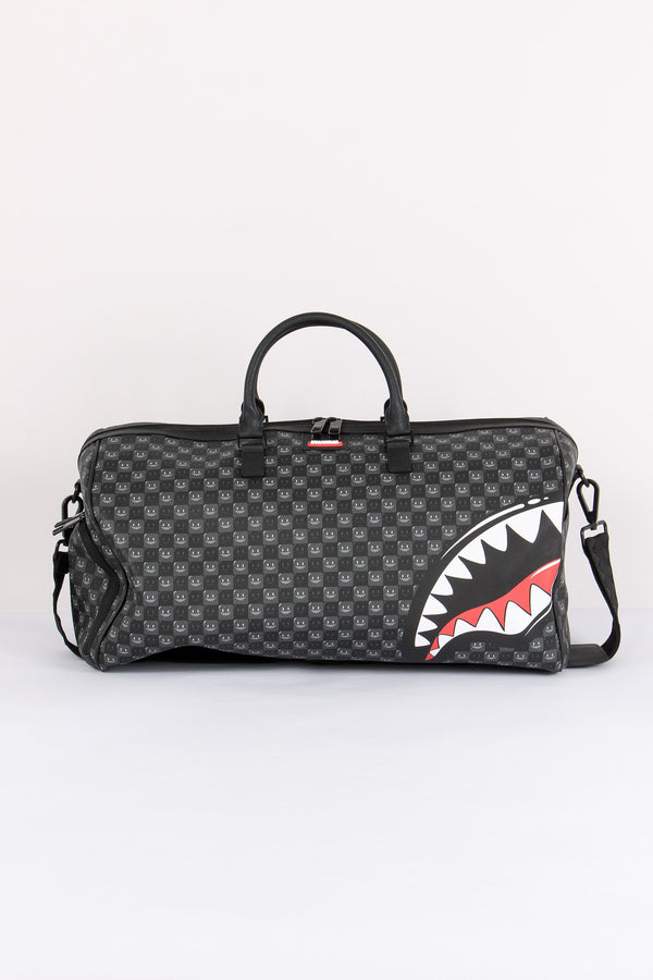 Duffle Shark In Paris Check Nero