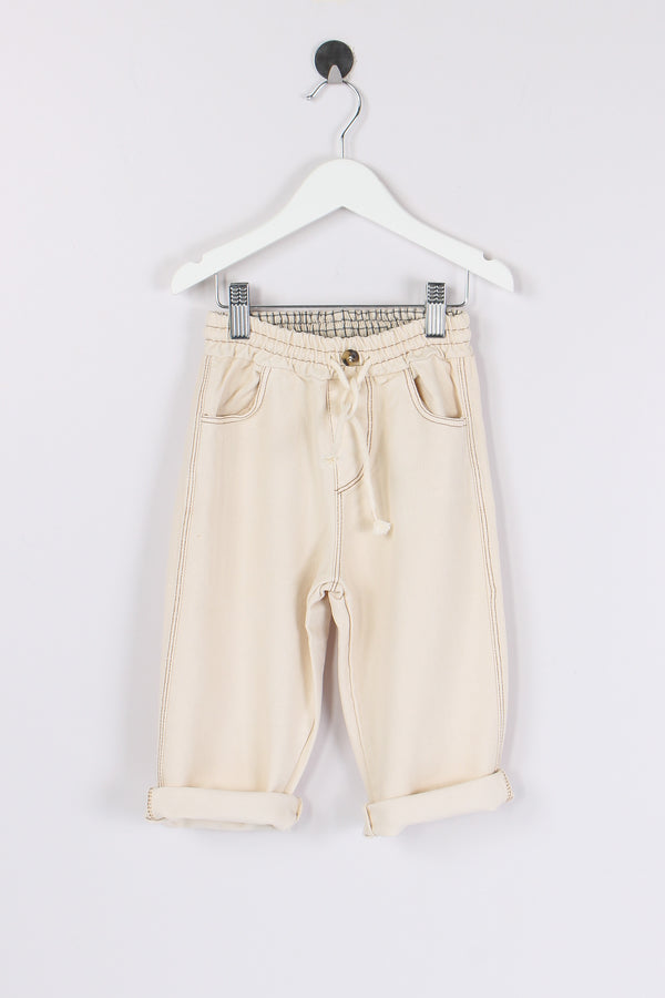Pantalone Ampio Twill Ivory