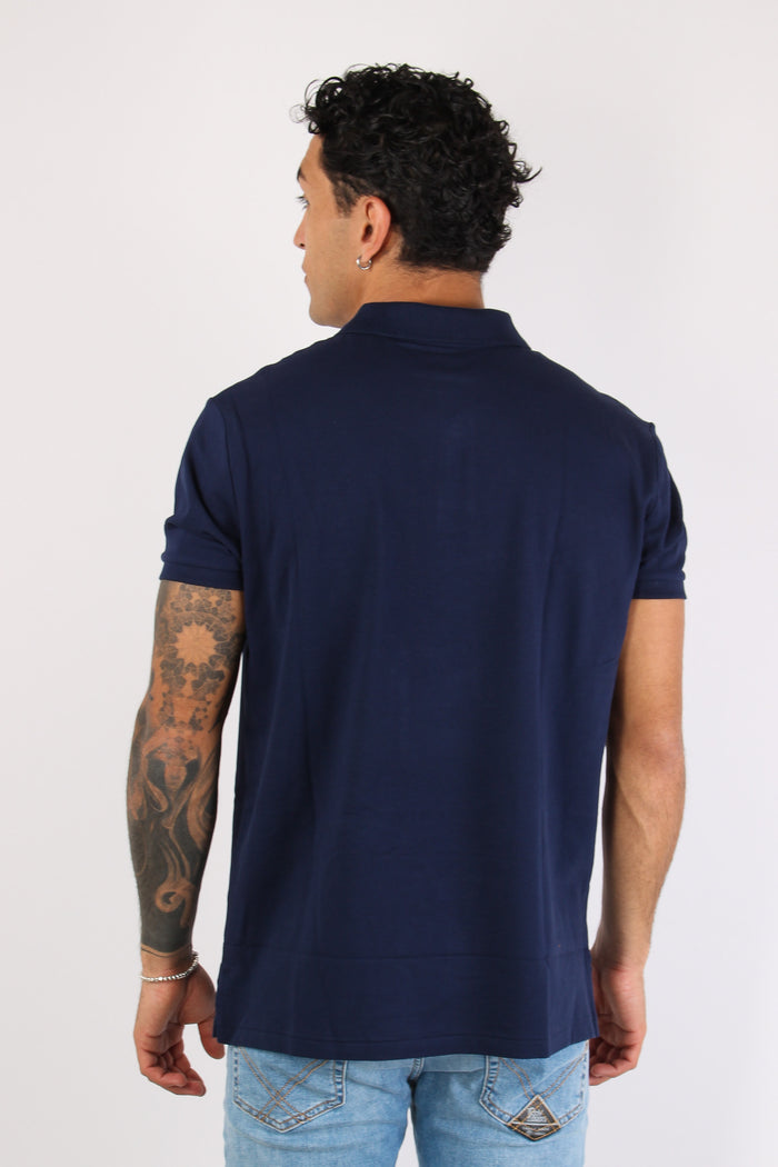 Polo Slim Fit Stretch Refined Navy-4