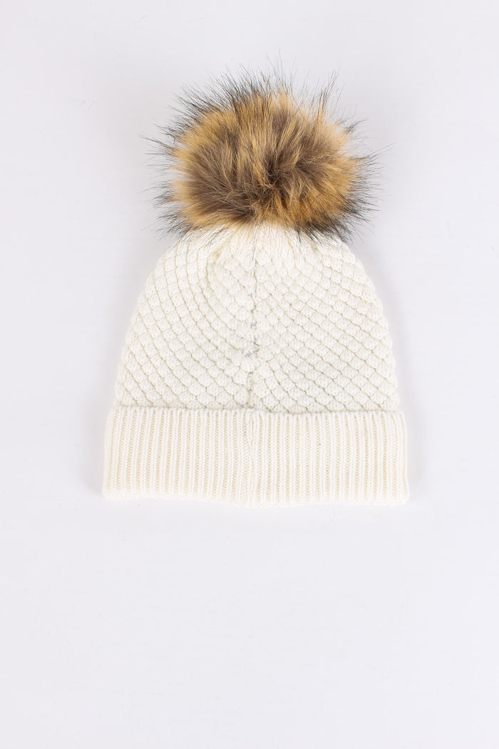 Cuffia Pon Pon Bianco-3