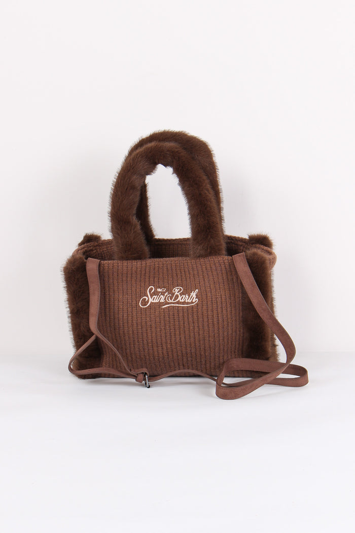 Shopping Pelliccia Marrone-3