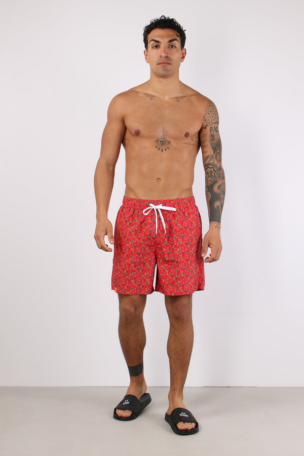 Costume Pantalone Fantasia Rosso-2