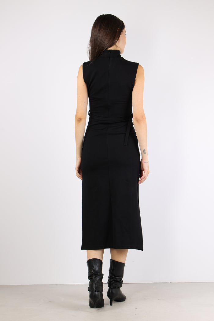 Abito Smanicato Oblo Davanti Nero-6