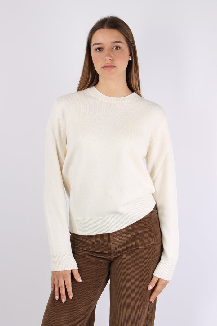 Girocollo Logo Collo Bianco-2