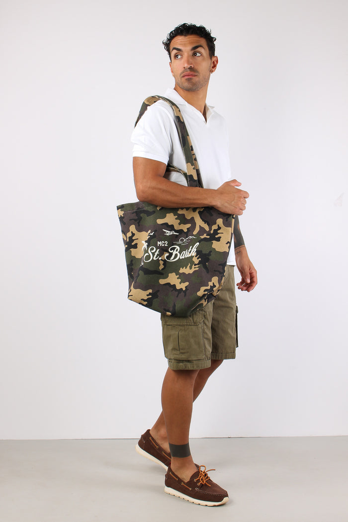 Essential Bag Canvas Militare-4