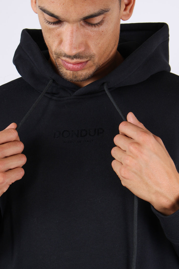 Felpa Cappuccio Logo Nero-8