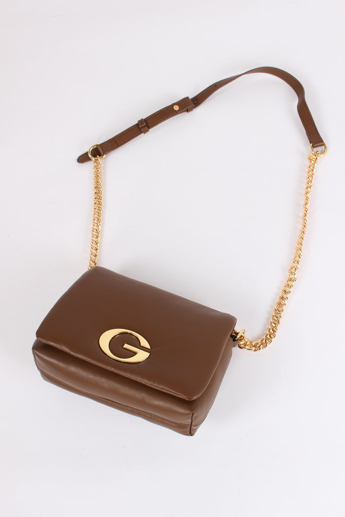 Mini Tracolla Puffy Catena Cioccolato-6
