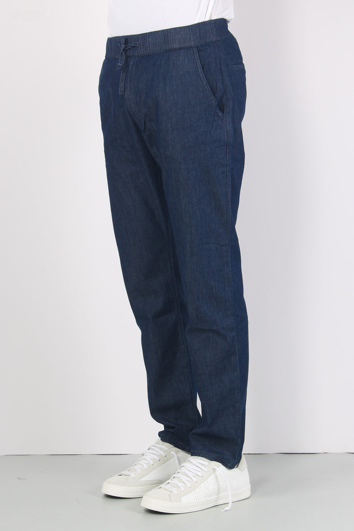 Denim Coulisse Relaxed Denim Scuro-5
