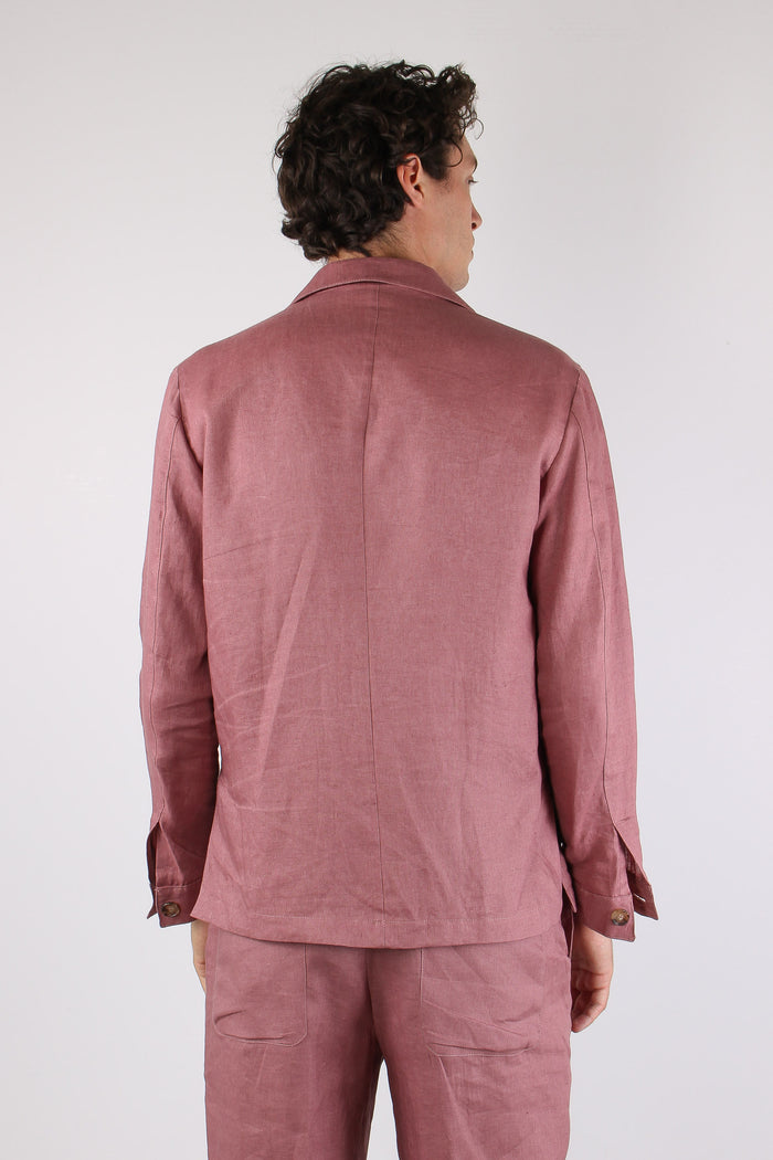 Giacca Camicia 100% Lino Cipolla-4