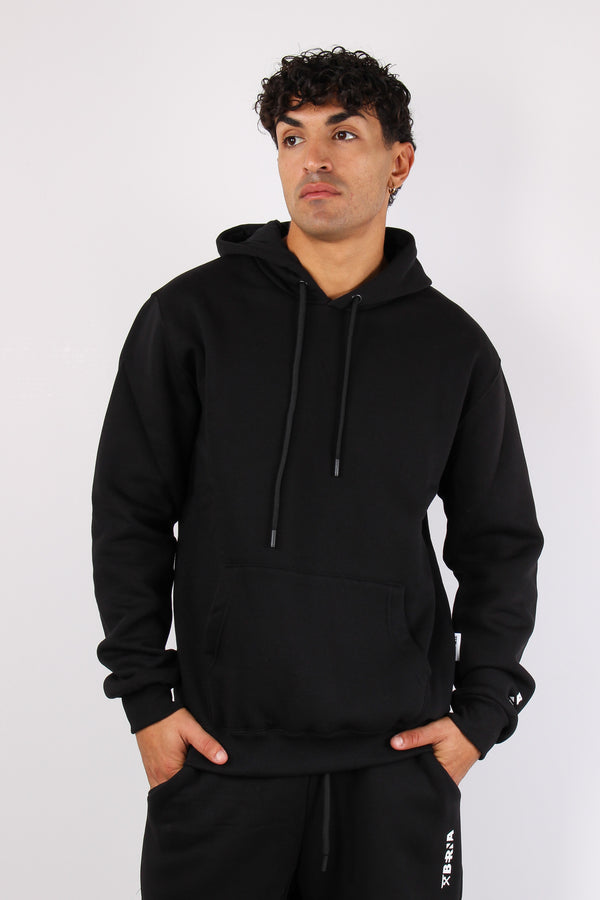 Felpa Cappuccio Logo Nero-2