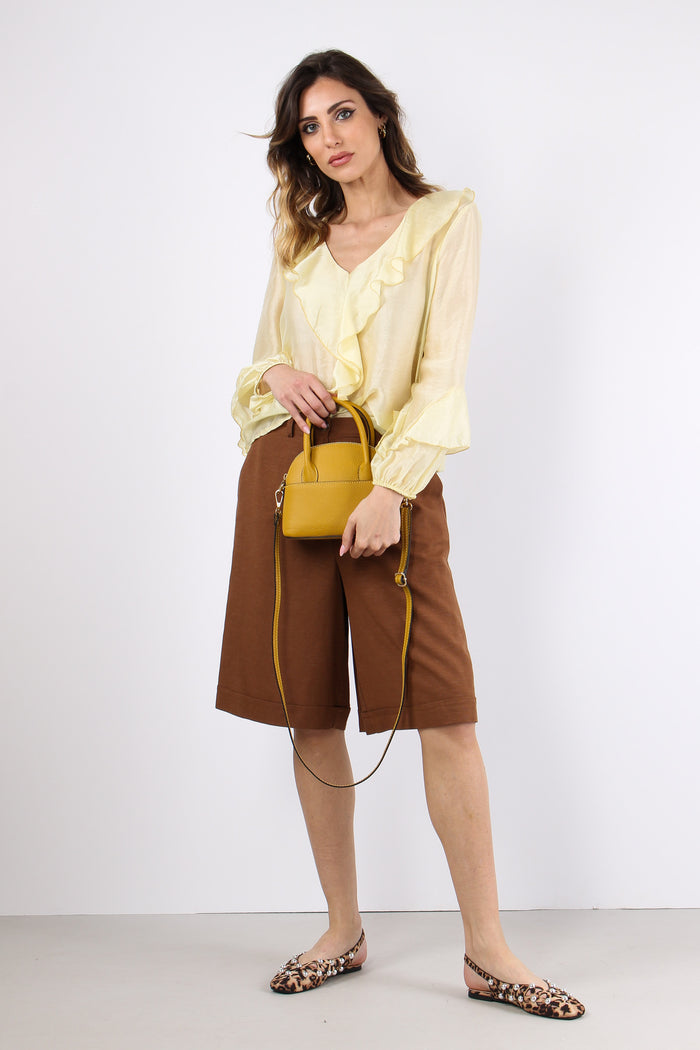 Bermuda Misto Viscosa Moro