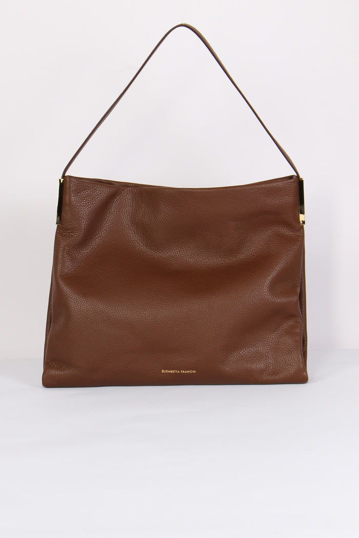 Borsa Pelle Piegata Coffee