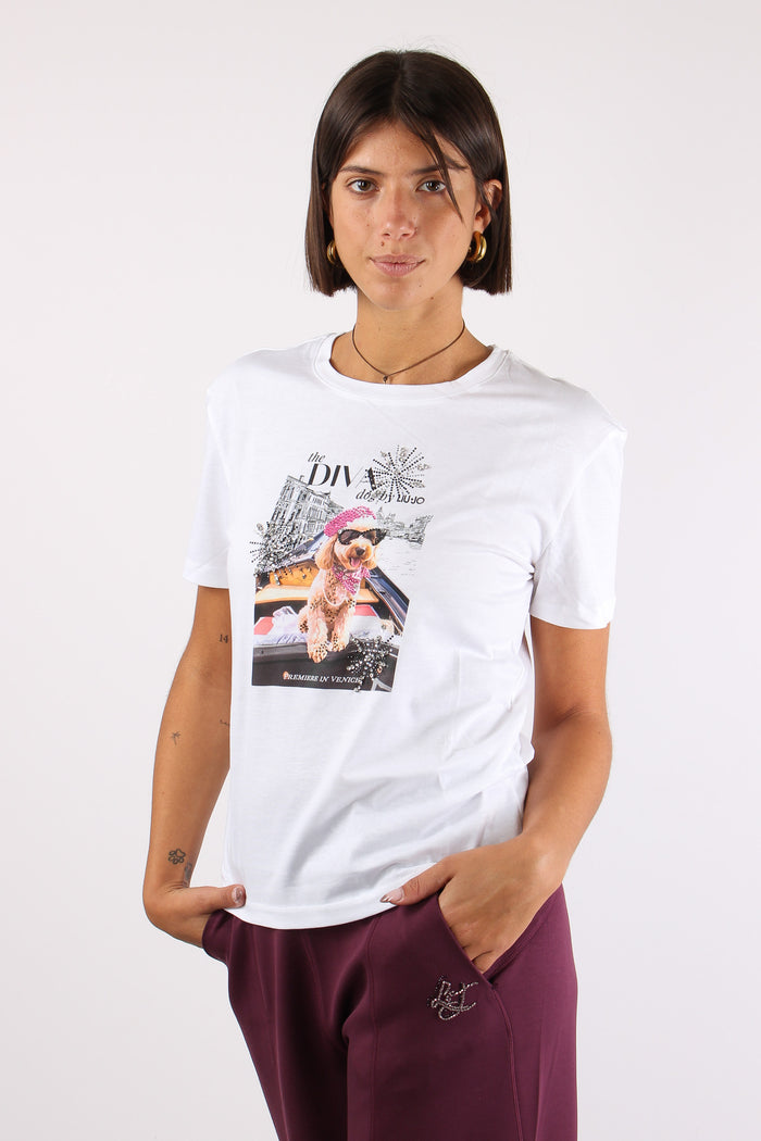 T-shirt M/m Stampa Diva Dog-5