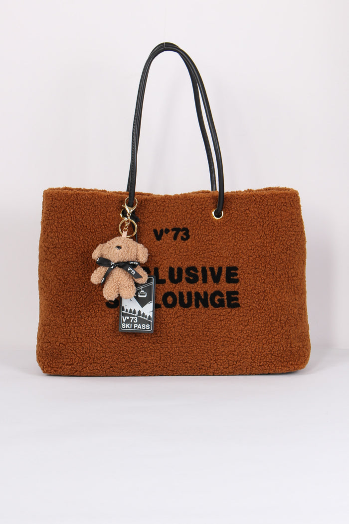 Ski Lounge Shopping Teddy Cuoio/nero